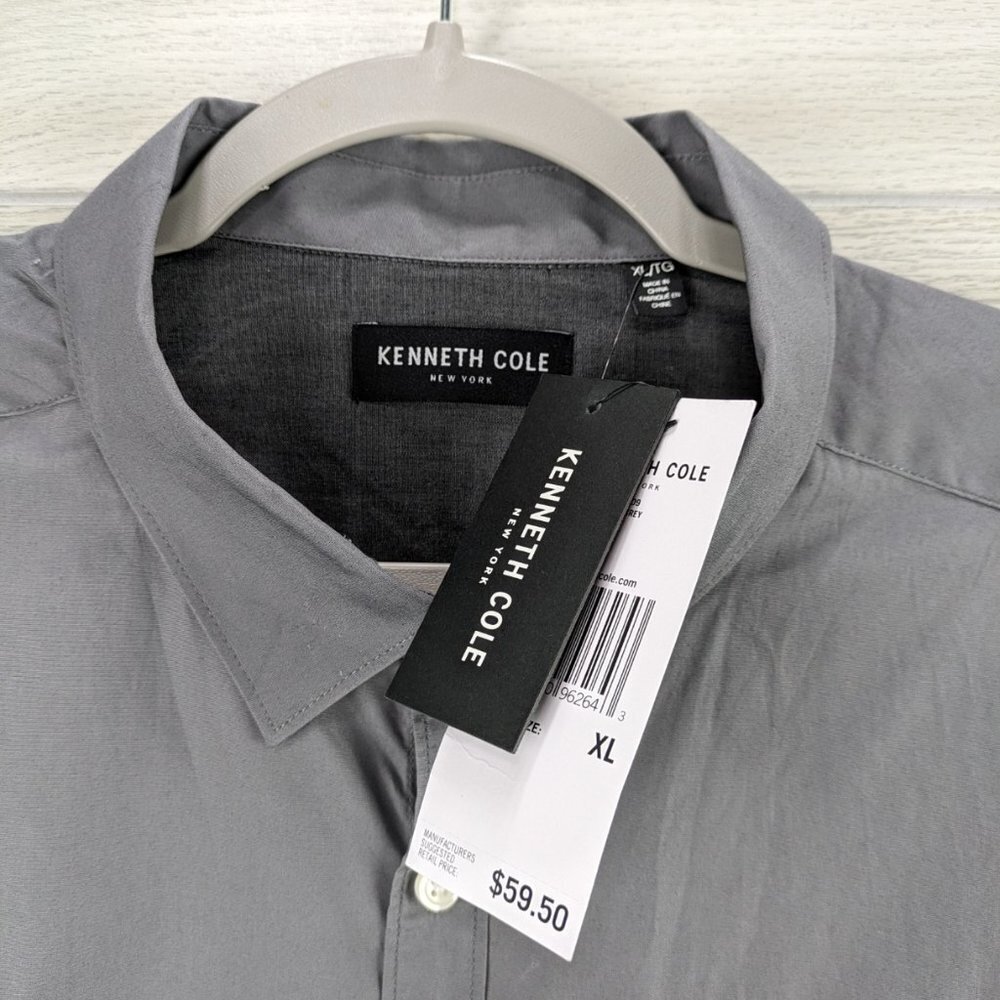 Kenneth Cole Gray Button Shirt